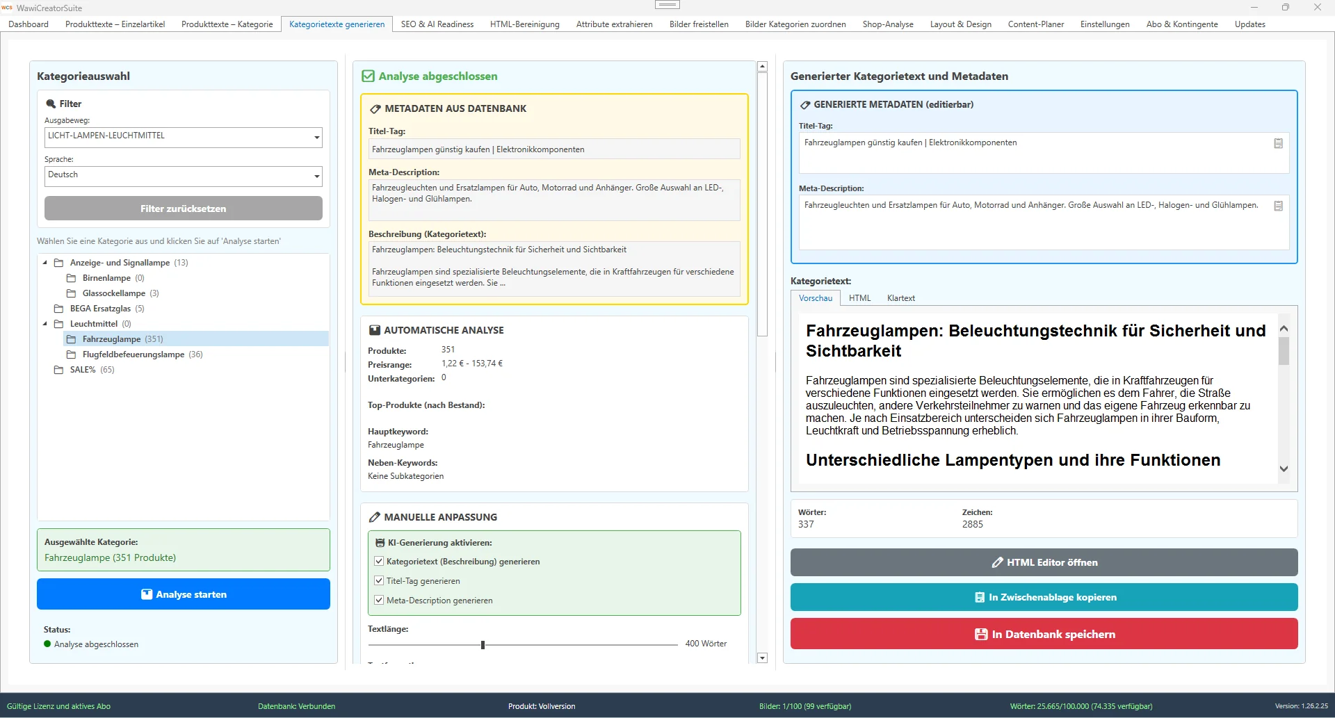 Kategorietexte als SEO-Werkzeug
