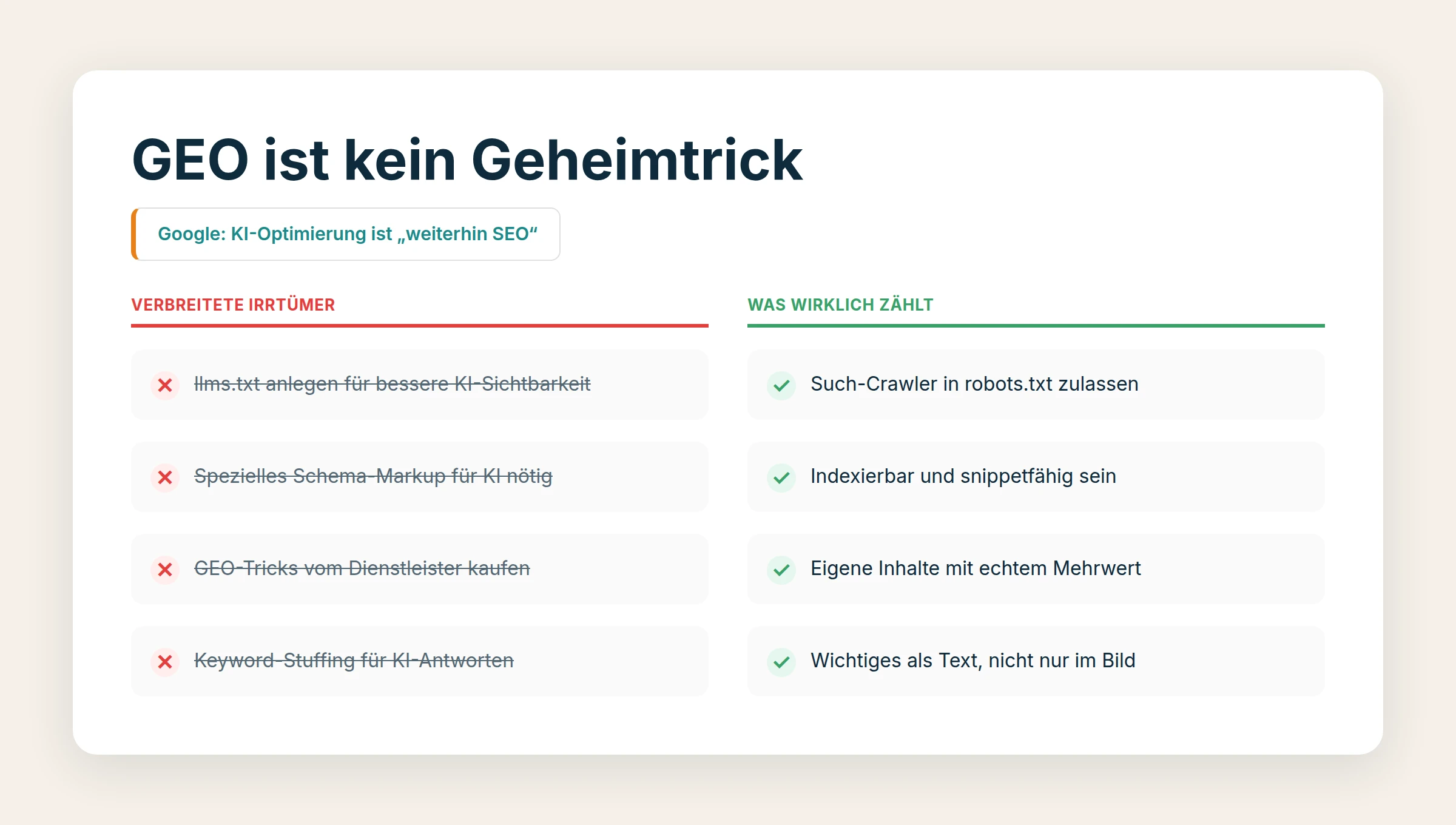 GEO-Optimierung für Shops: Was in KI-Suchen zählt
